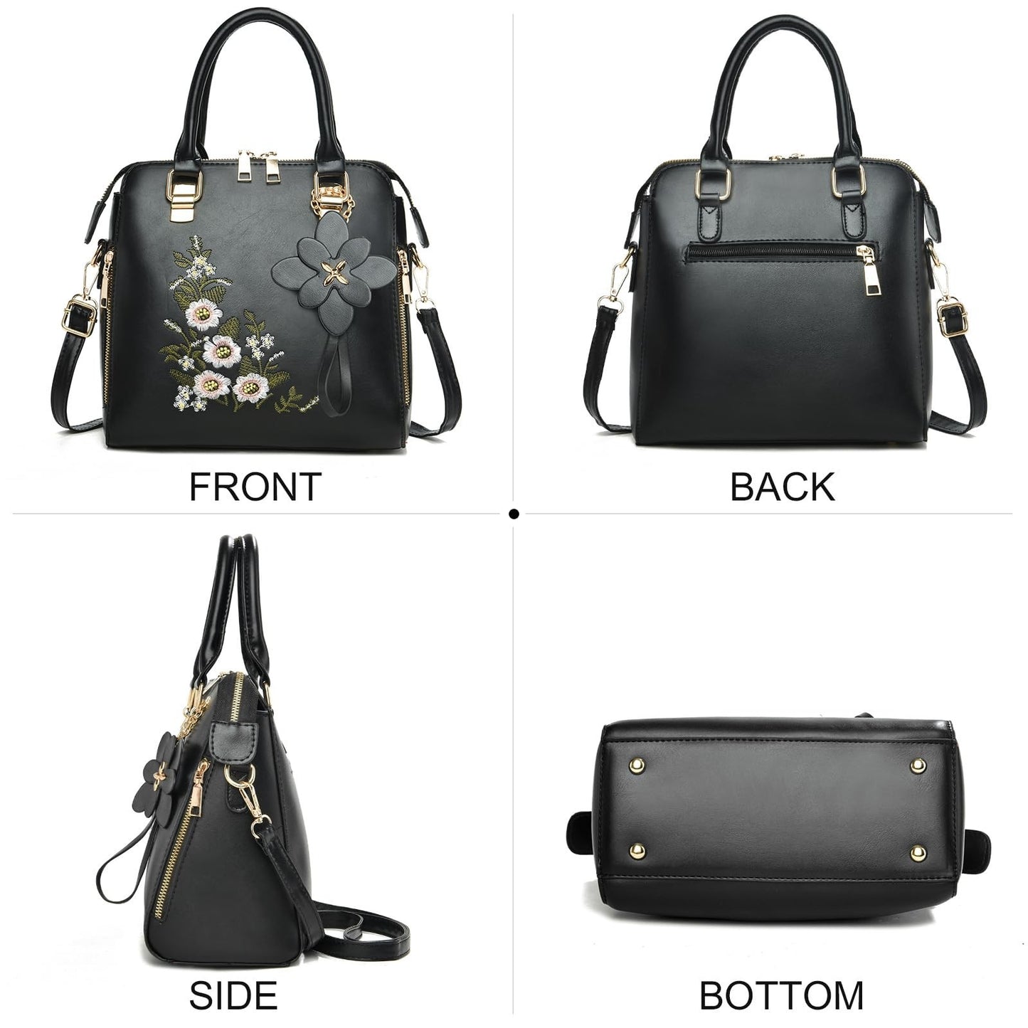 Vintage Embroidered Crossbody Purses for Women - Stylish Satchel Handbags5