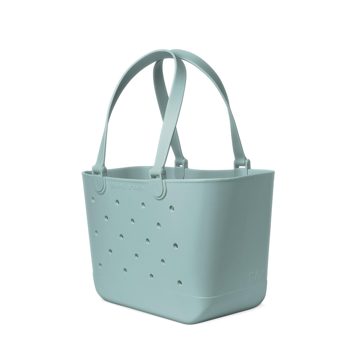 Large Waterproof Beach Tote Bag - Green Getaway Bag with Zipper Pocket, Pool & T3