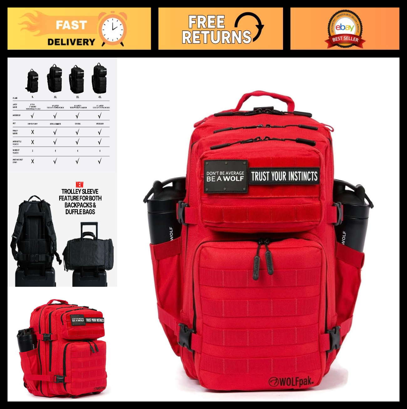 35L Meal Prep Backpack | Food Storage Organizer with Built in Lunch Box & Cooler0