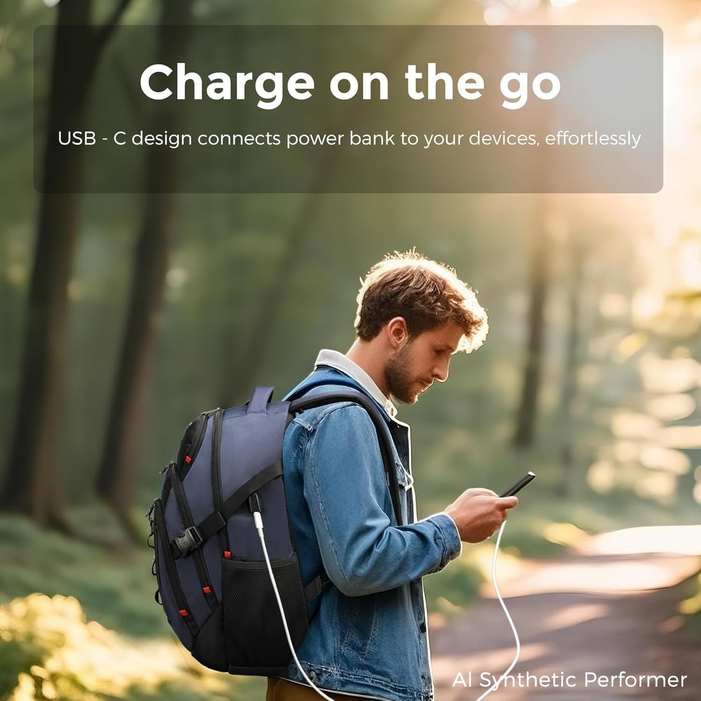 Travel Backpack for Men, RFID Protection, USB Charging, Apple Find My, Add A Bag6