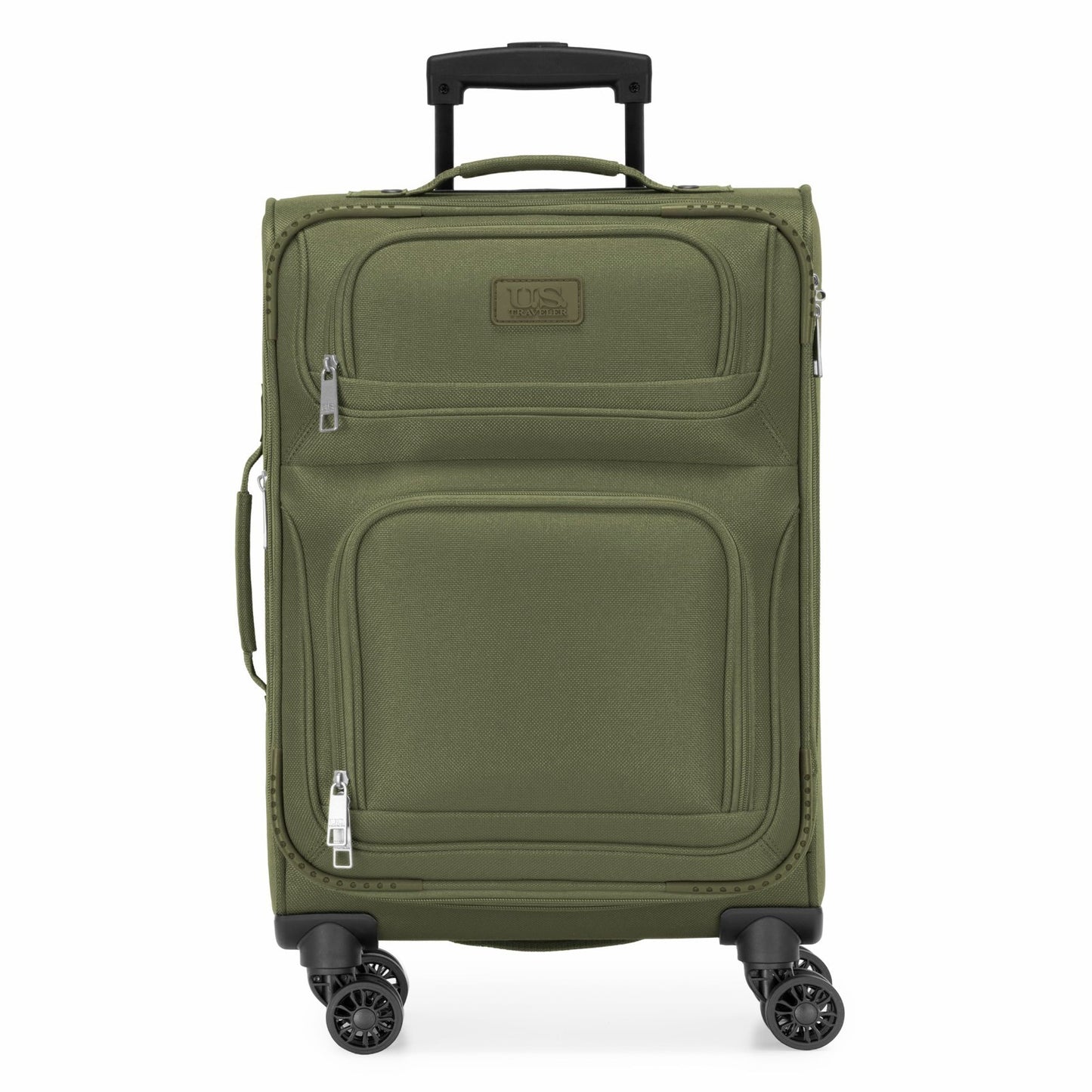 Lightweight Softside Rolling Carry-On Suitcase, 4-Wheel Travel Luggage, Green1