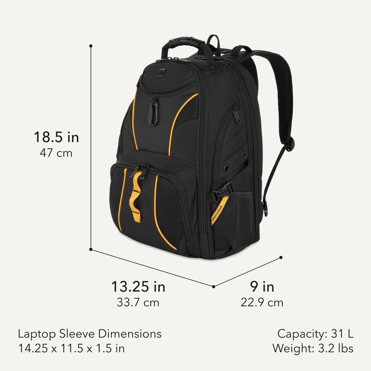 TSA Friendly 17 Inch Laptop Backpack, RFID Protection, Lay Flat Design, Tablet P2