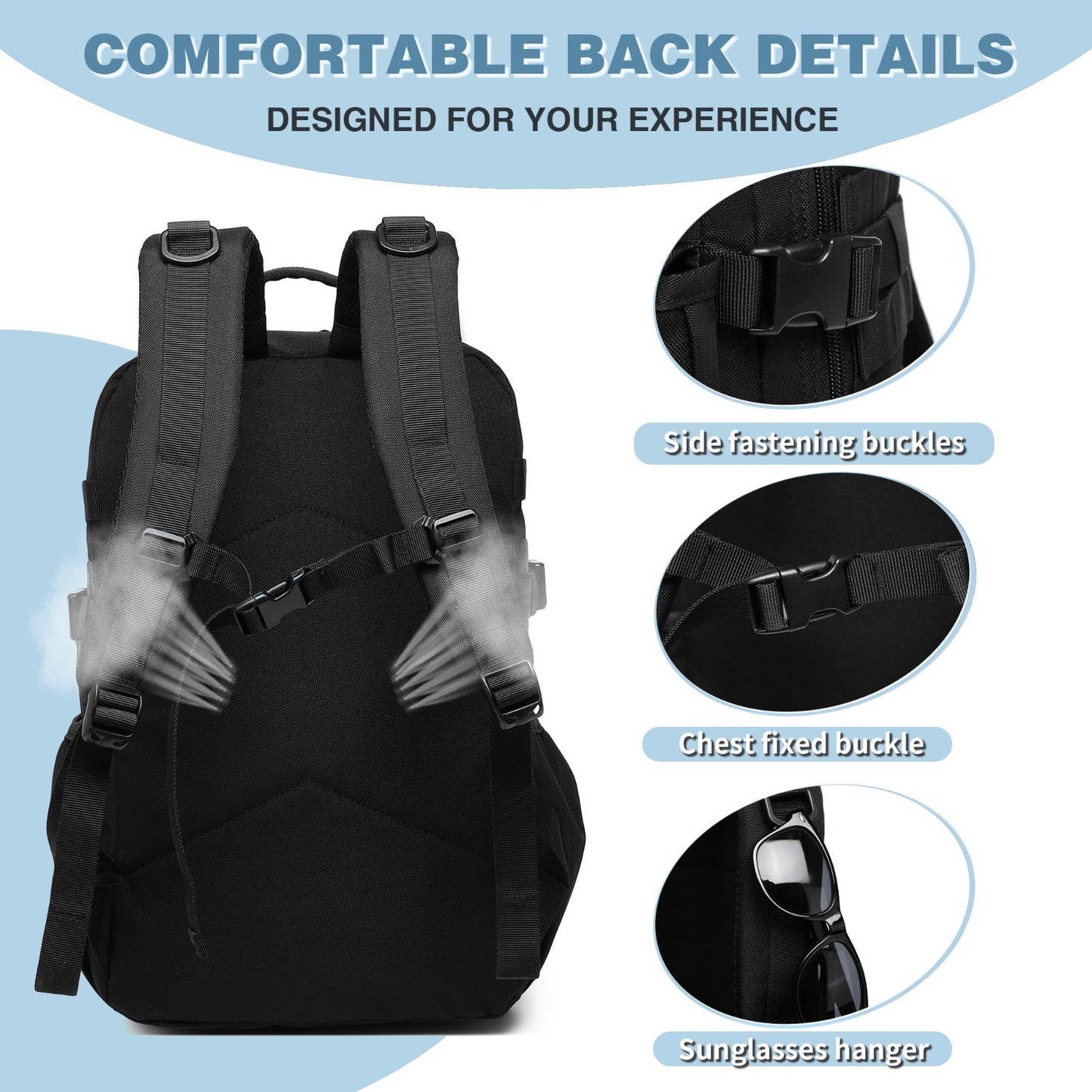 Waterproof Tactical Backpack 25L   Military Outdoor Rucksack with Multiple Pocke5