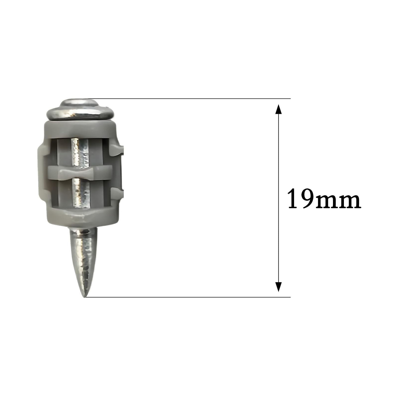 Collated Concrete Nails 3/4" - 1000pcs Full Round Head Steel Pins for Drywall &2