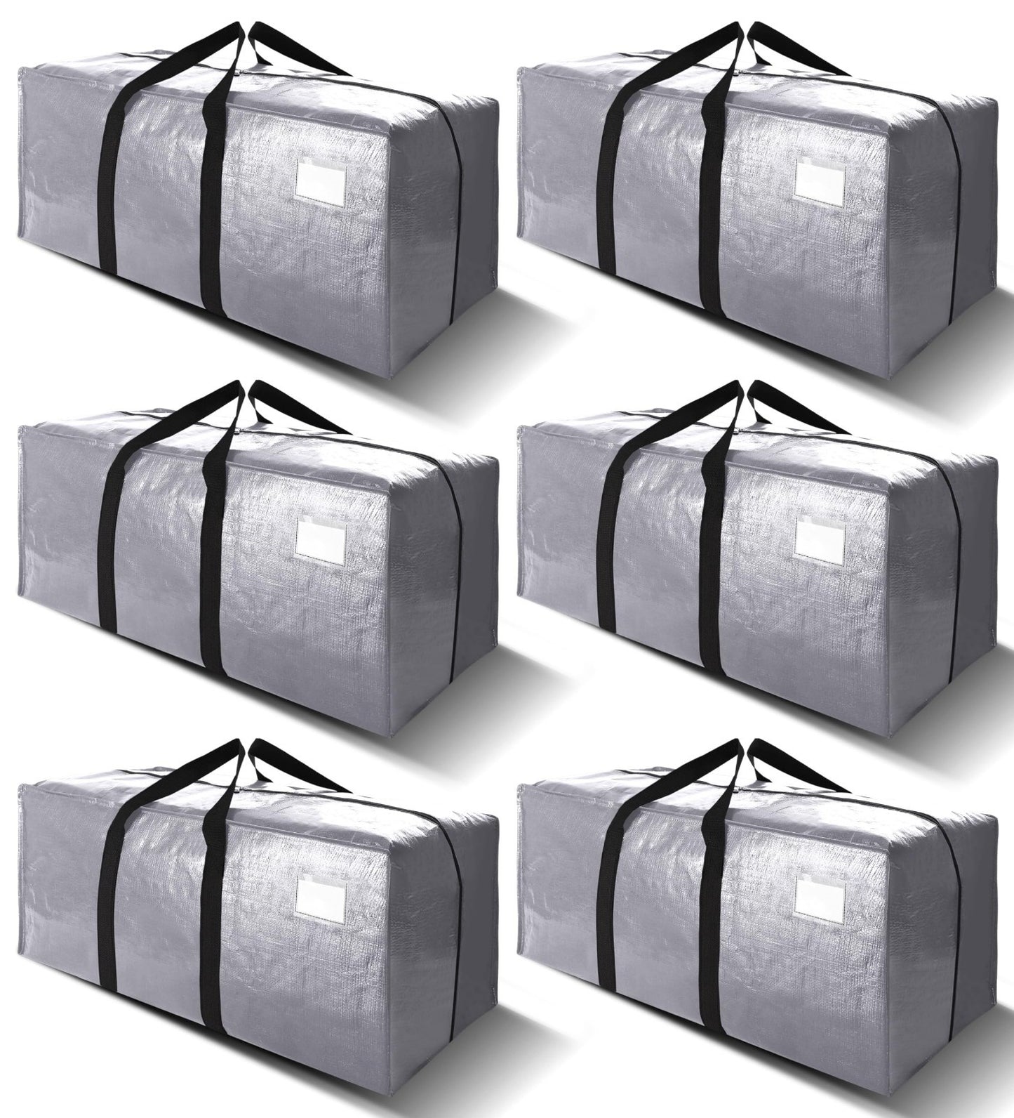 Extra Large Heavy Duty Moving Bags with Backpack Straps - Set of 6, Space-Saving1