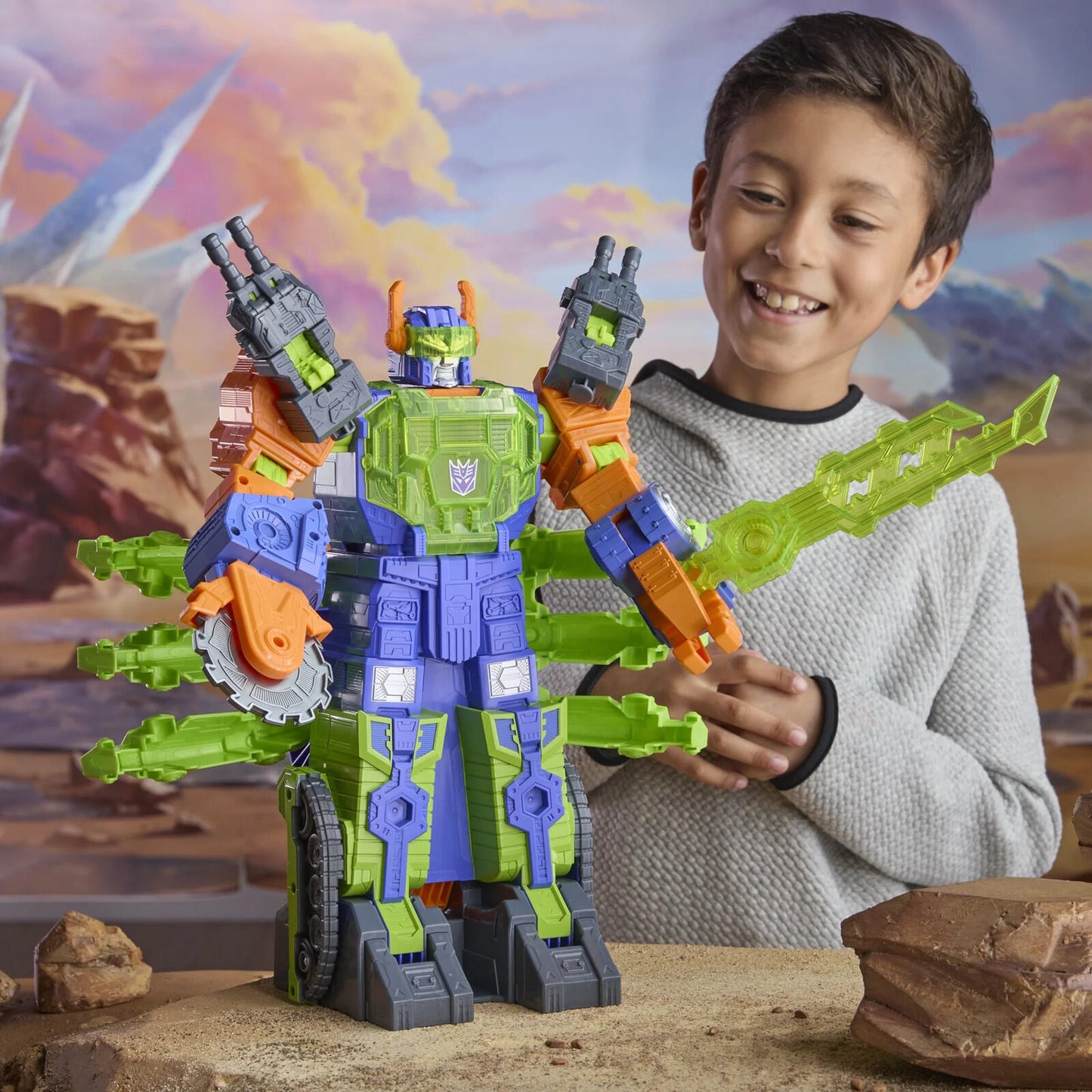 Toys CYBERWORLD Scorponok Strike Battle Converting Action Figure Playset, Stocki