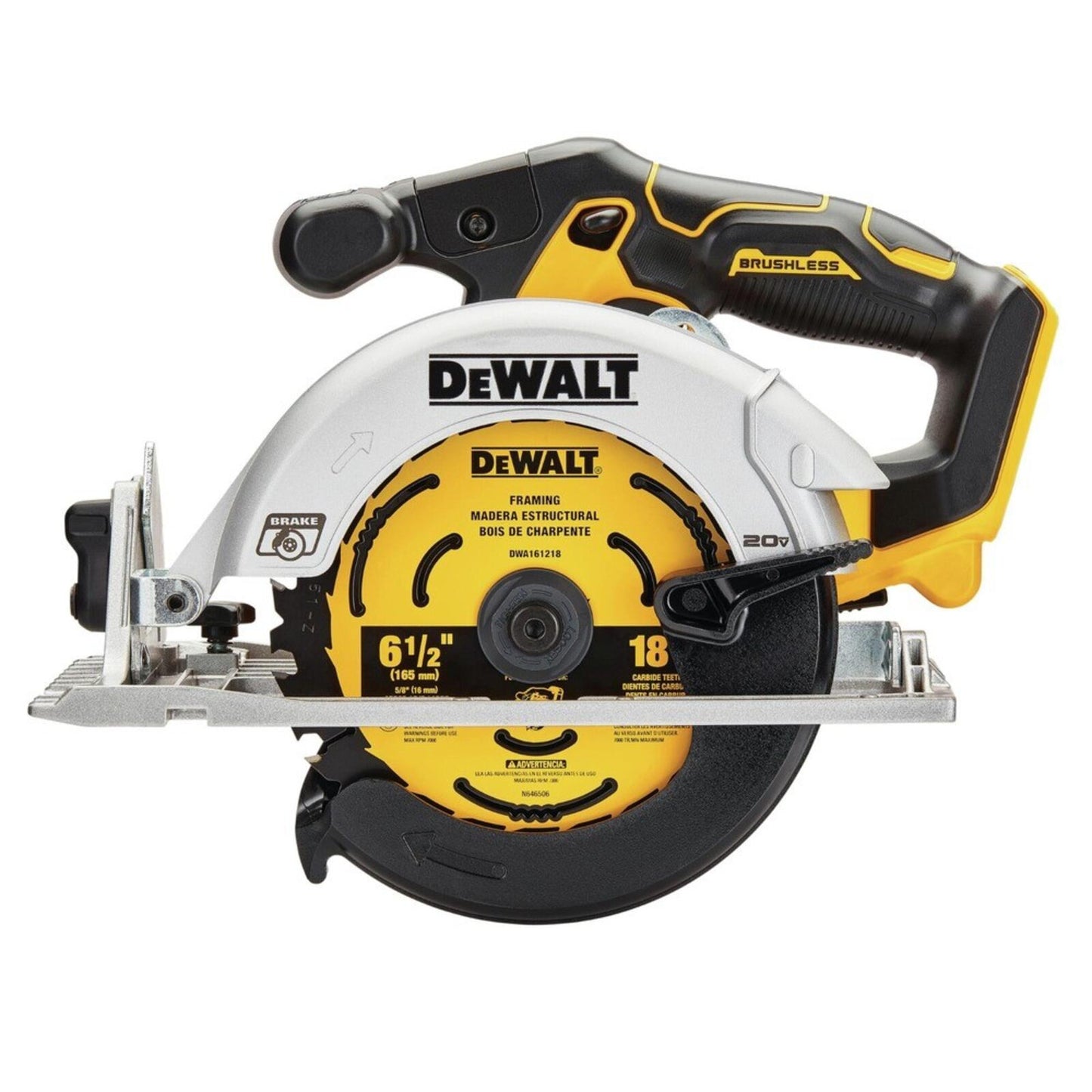 DEWALT DCS565BR 20V MAX BL 6-1/2" Circular Saw (Tool Only) Certified Refurbished