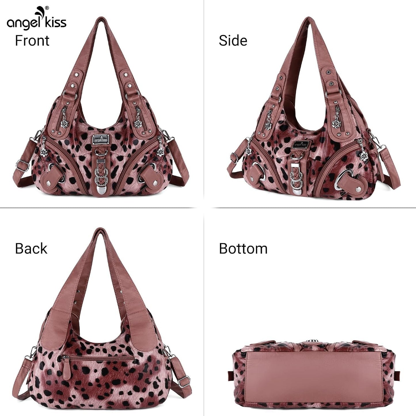 Angelkiss Women's Hobo Purse Handbag Daily Shoulder Bag