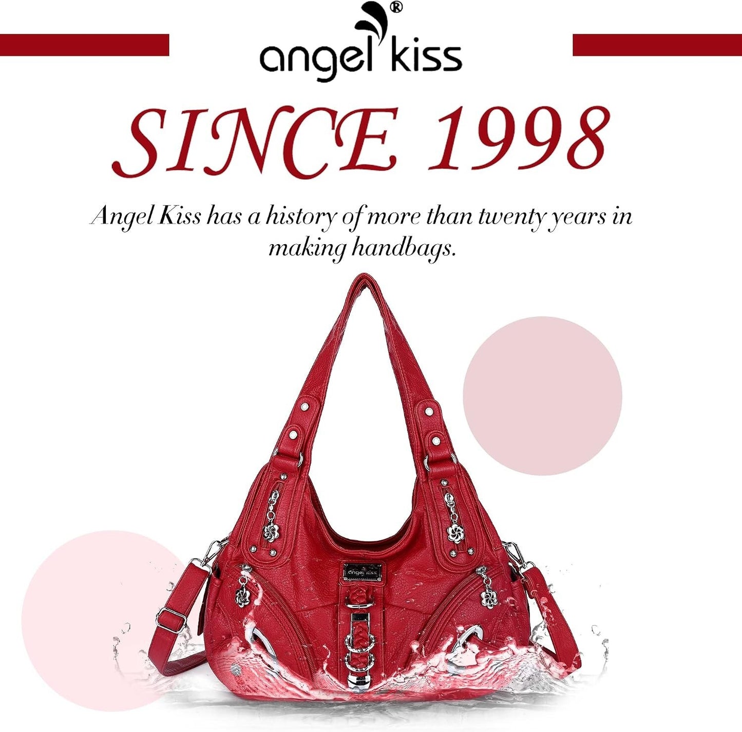 Angelkiss Women's Hobo Purse Handbag Daily Shoulder Bag