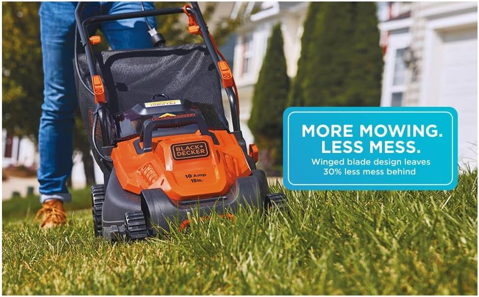 Electric Lawn Mower with Bike Handle