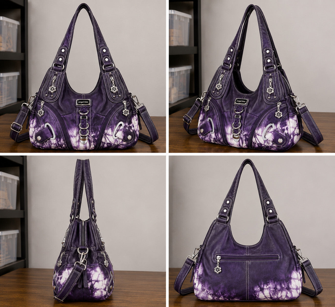 Angelkiss Women's Hobo Purse Large Daily Shoulder Bag