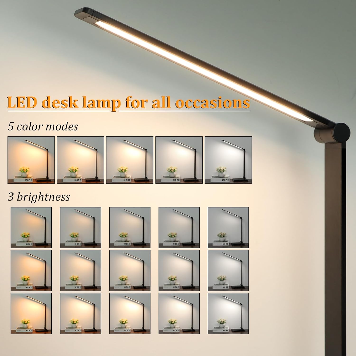 Desk Lamp with USB Ports