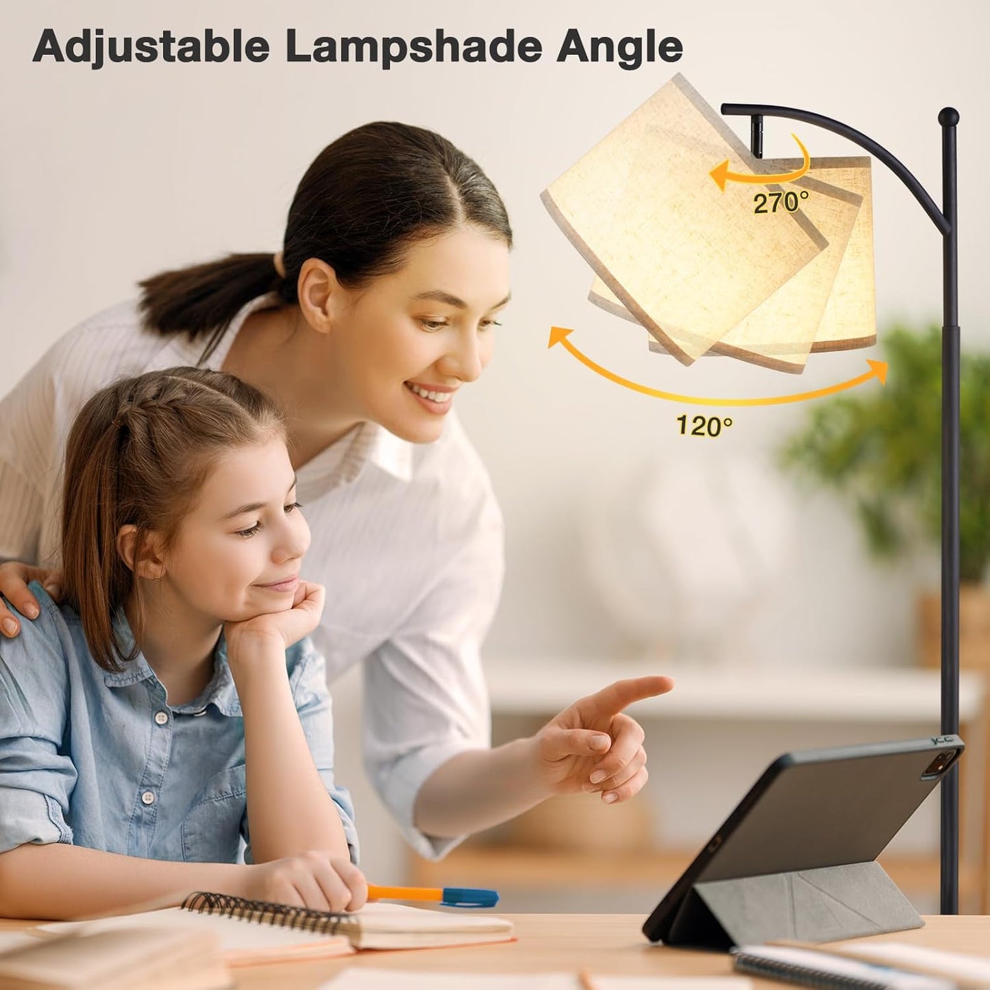 Floor Lamp for Bedroom, Living Room or Office