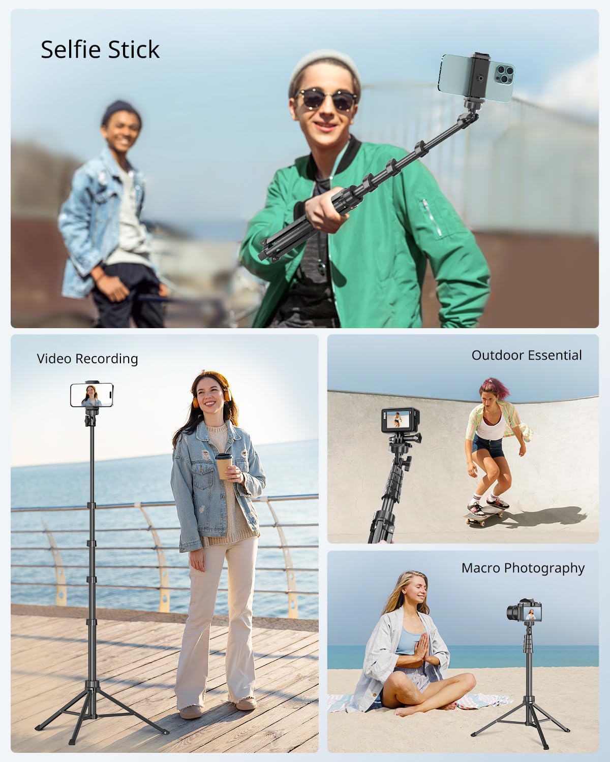 62 Inch Phone Tripod