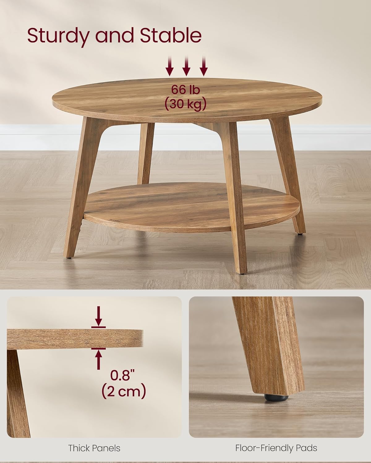 Coffee Table for Living Room (32 X 18 Inches)