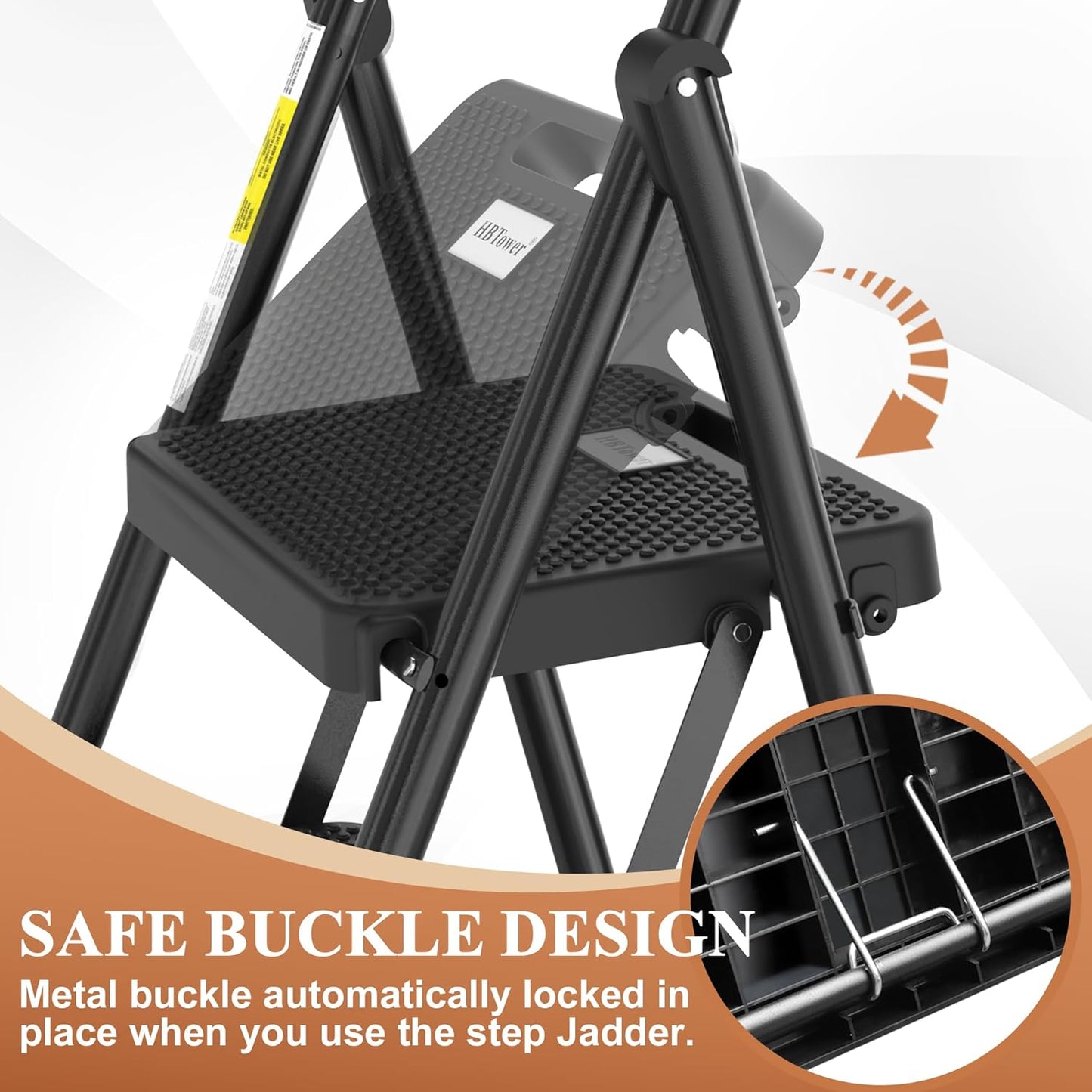 4 Step Ladder (Black)