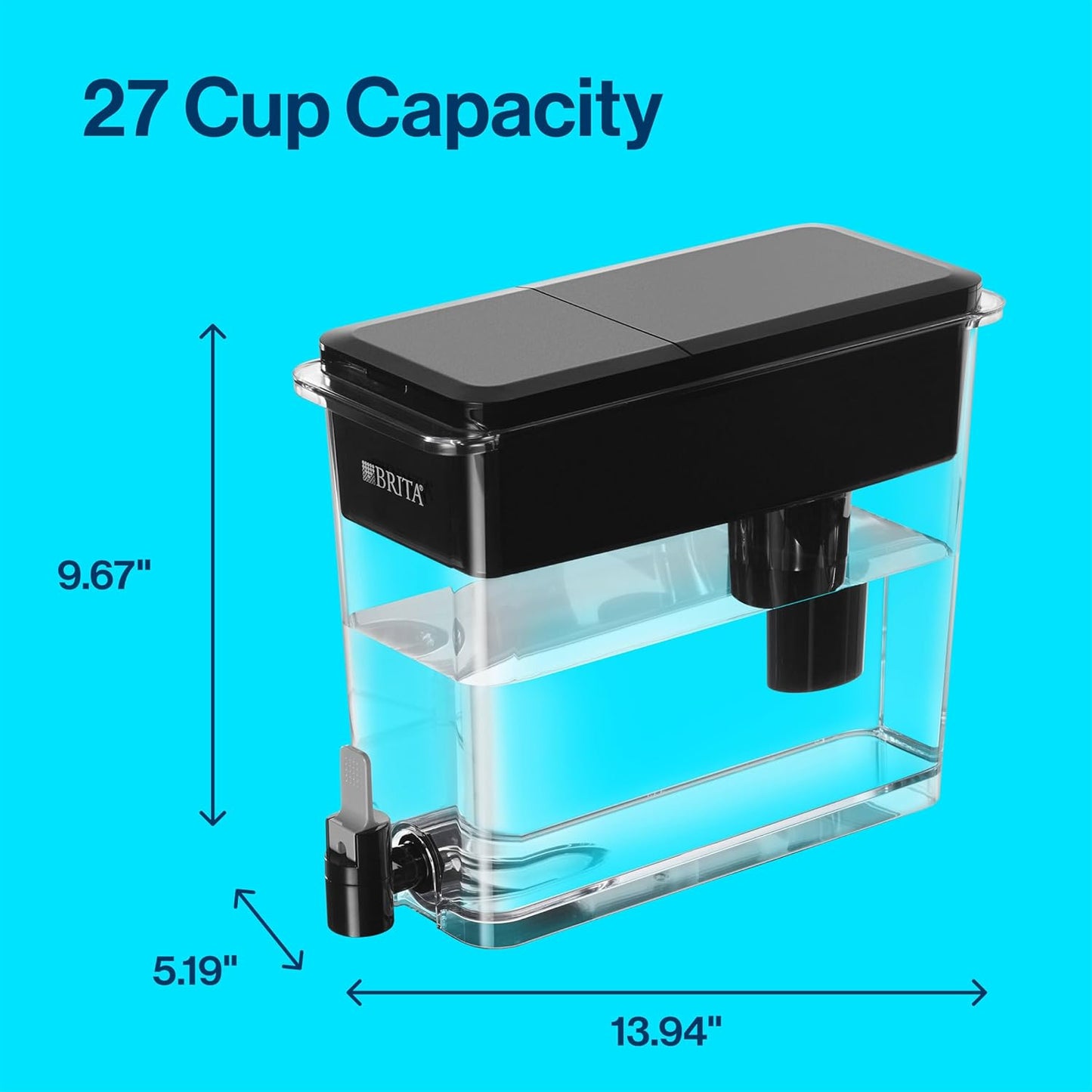 Large Water Dispenser with Filter
