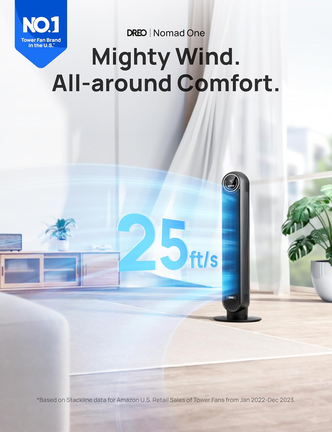 Fan for Bedroom (Black)
