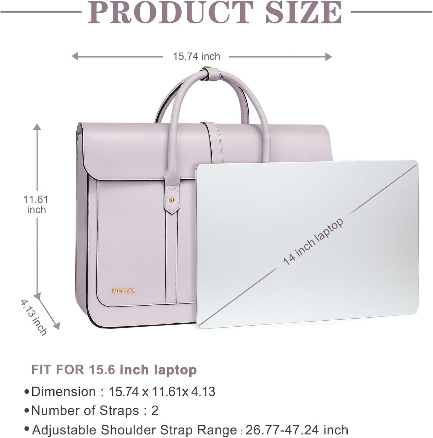 Women's PU Leather Laptop Bag Convertible Backpack Bowknot