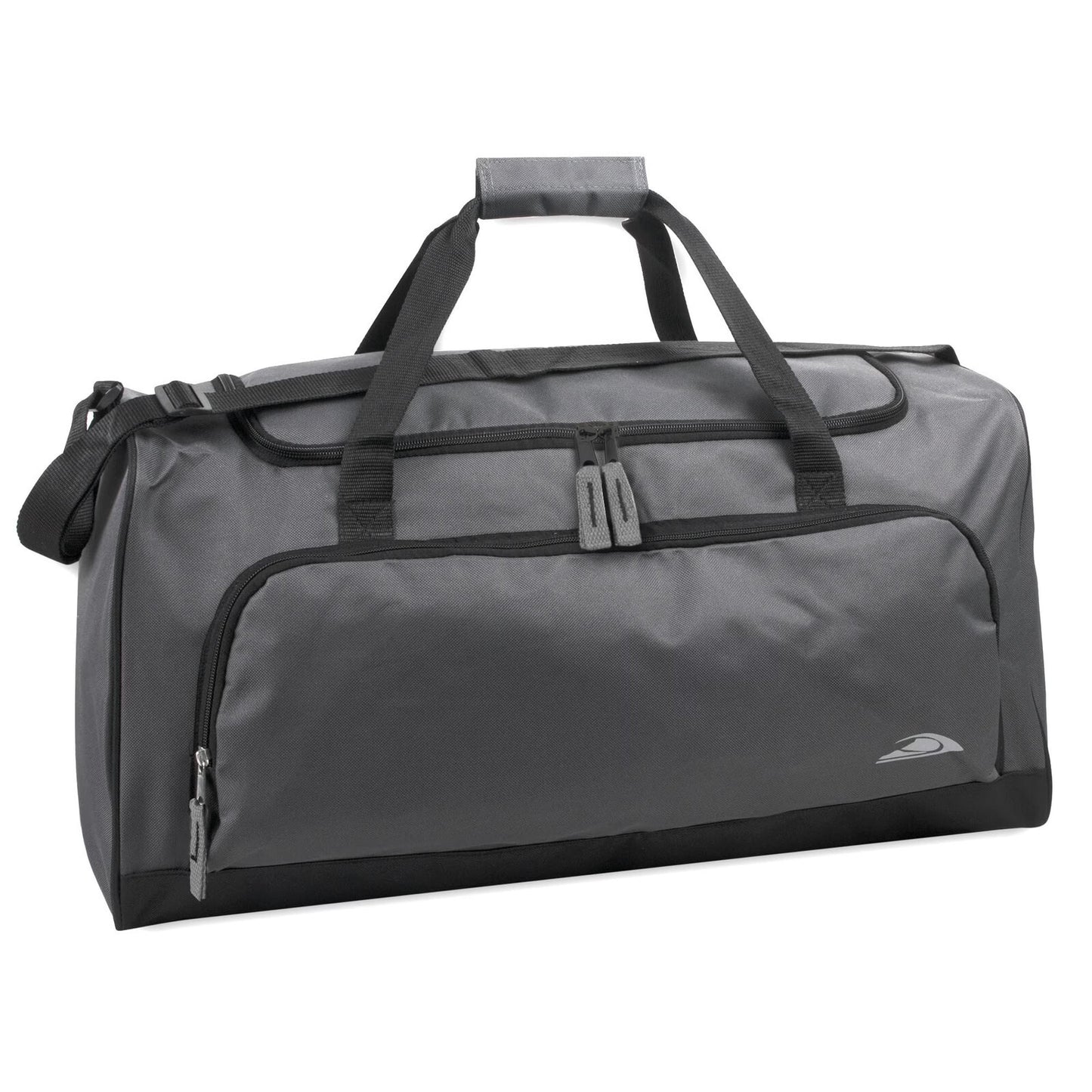 24 Inch Overnight Travel Duffel Bag Charcoal Gray 55L