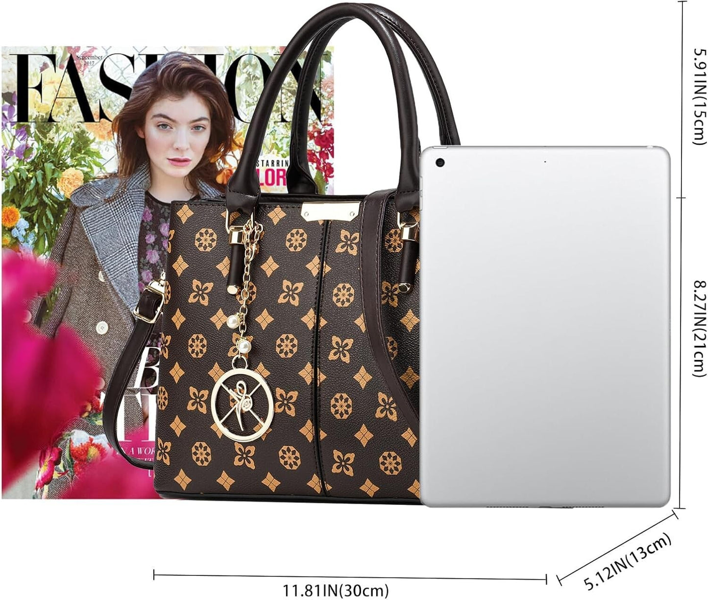 Women's Top Handle Satchel Shoulder Messenger Tote Handbag
