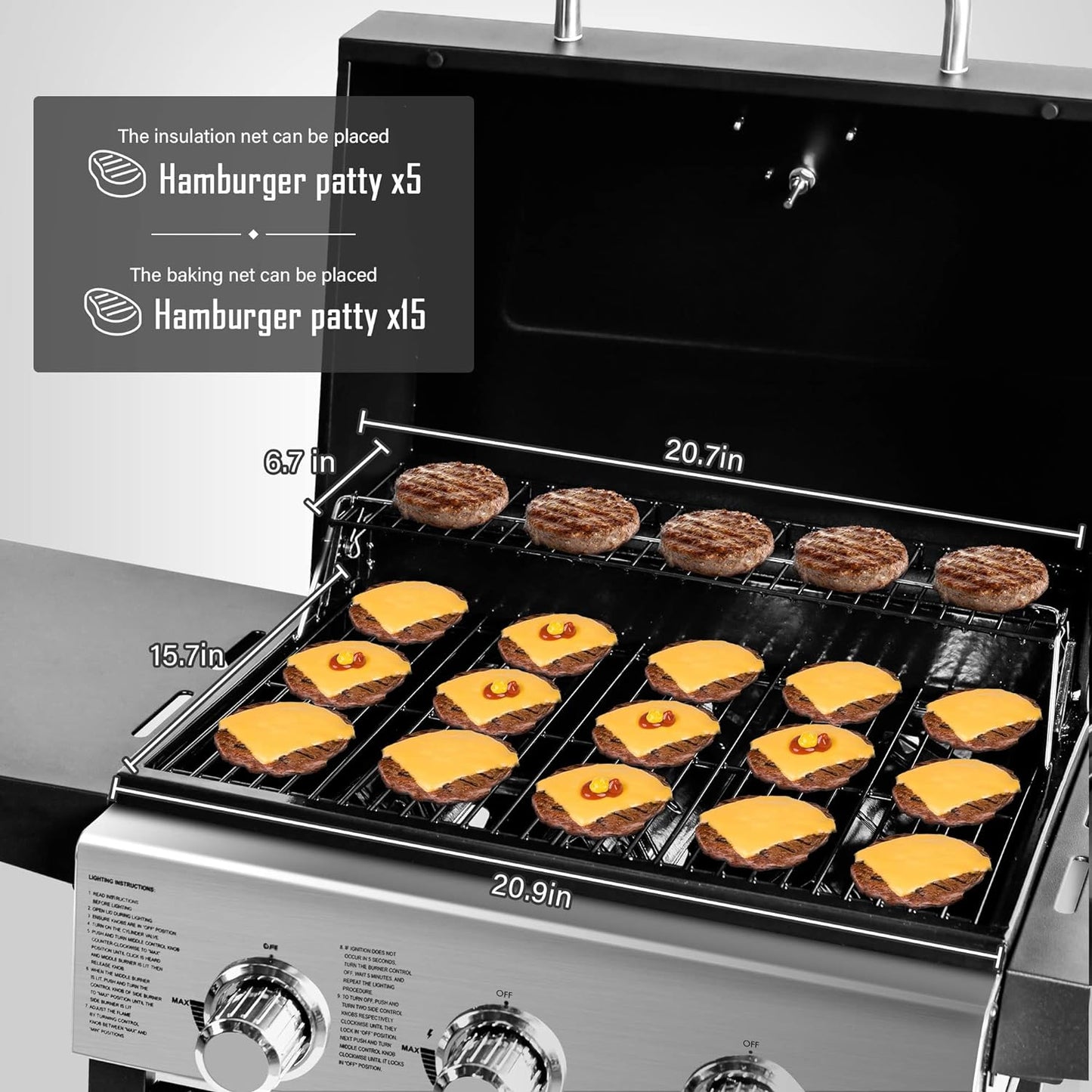 Propane Gas Grill - Stainless Steel