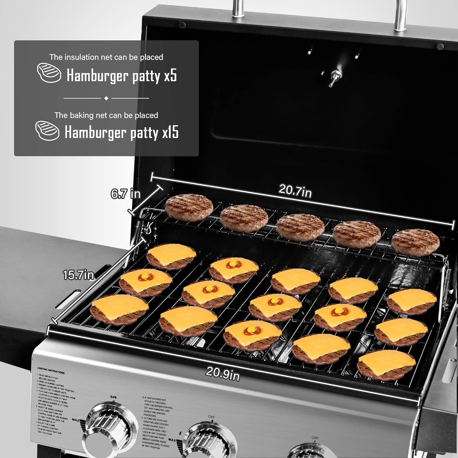 Propane Gas Grill - Stainless Steel