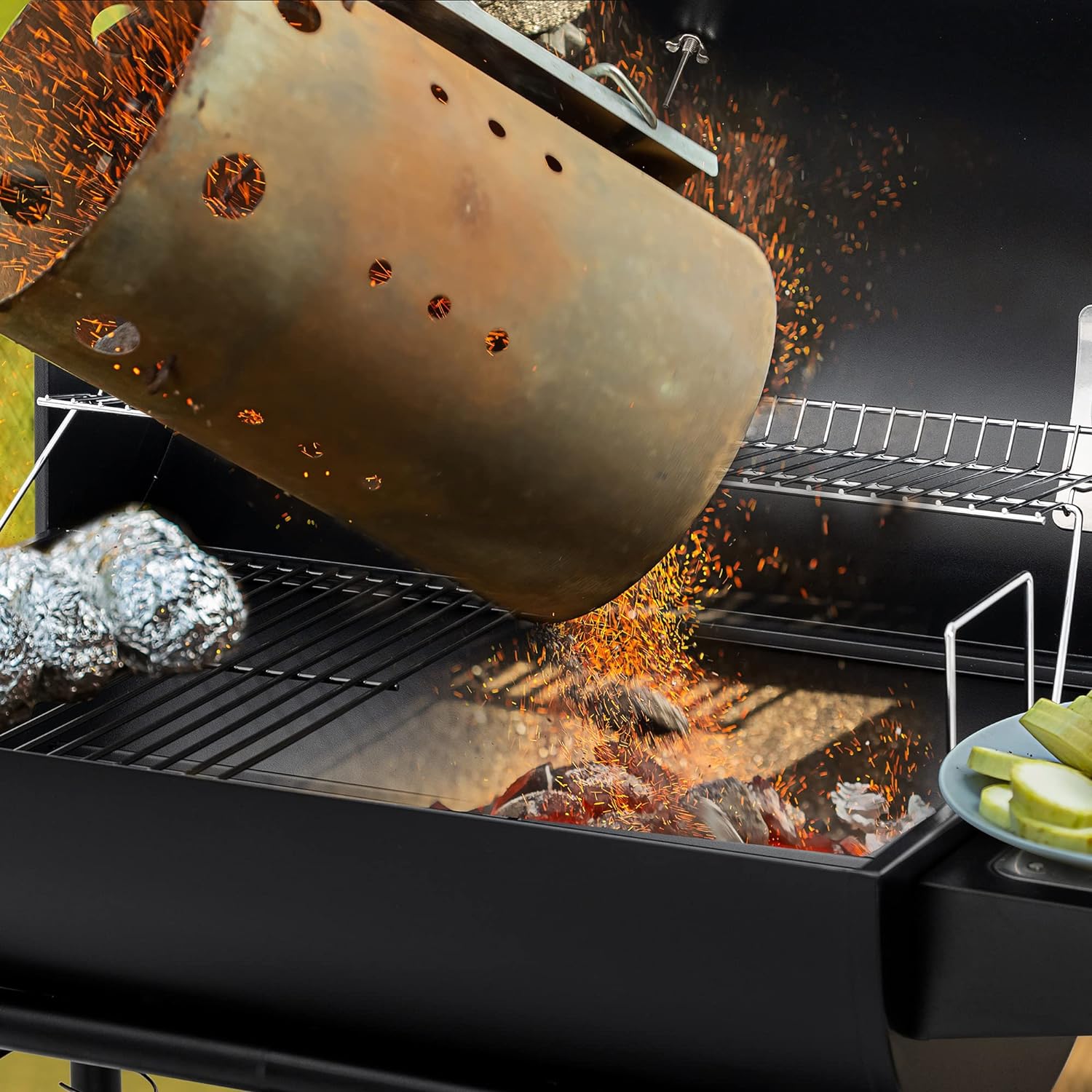 Charcoal Barrel Grill (Black)