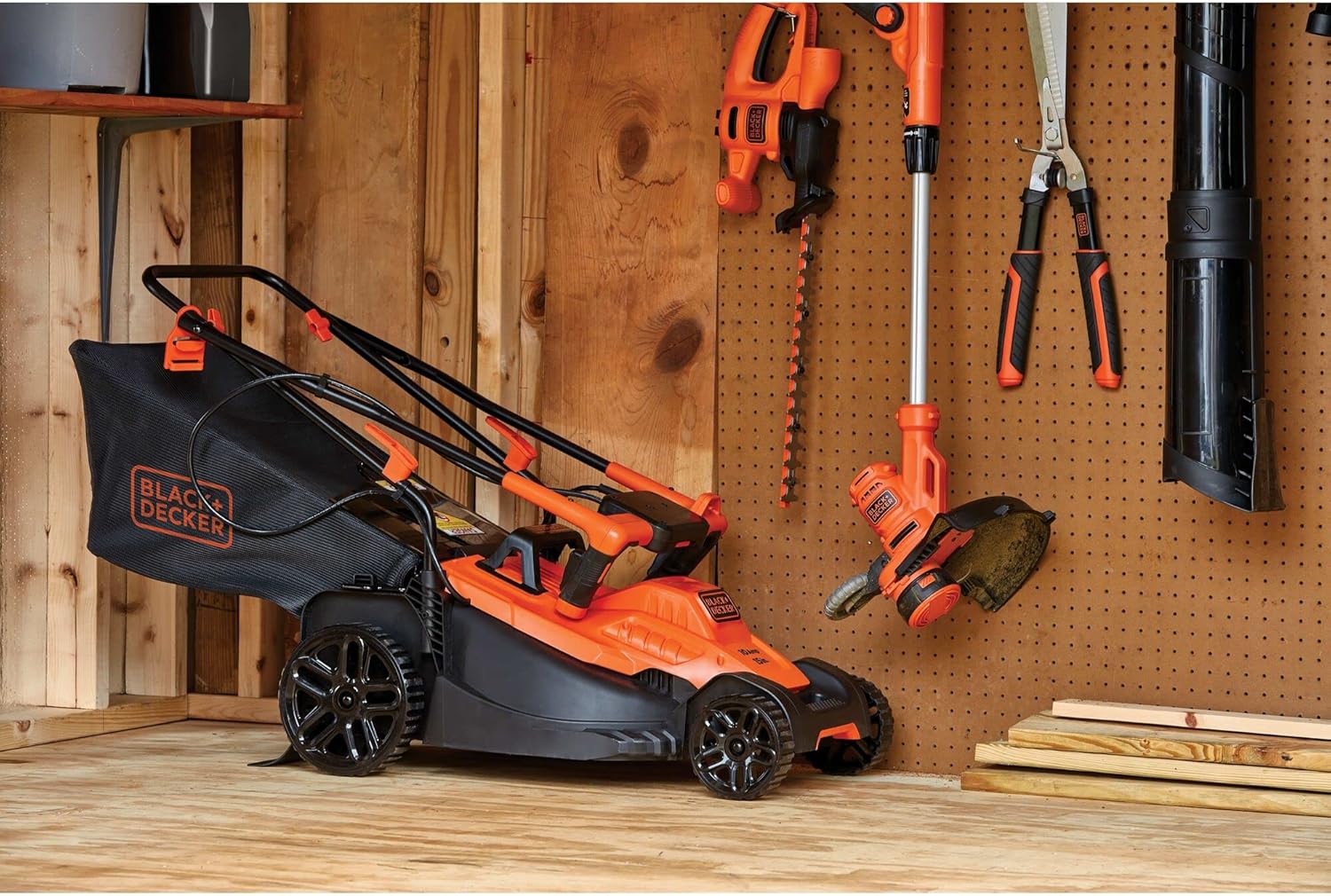 Electric Lawn Mower with Bike Handle