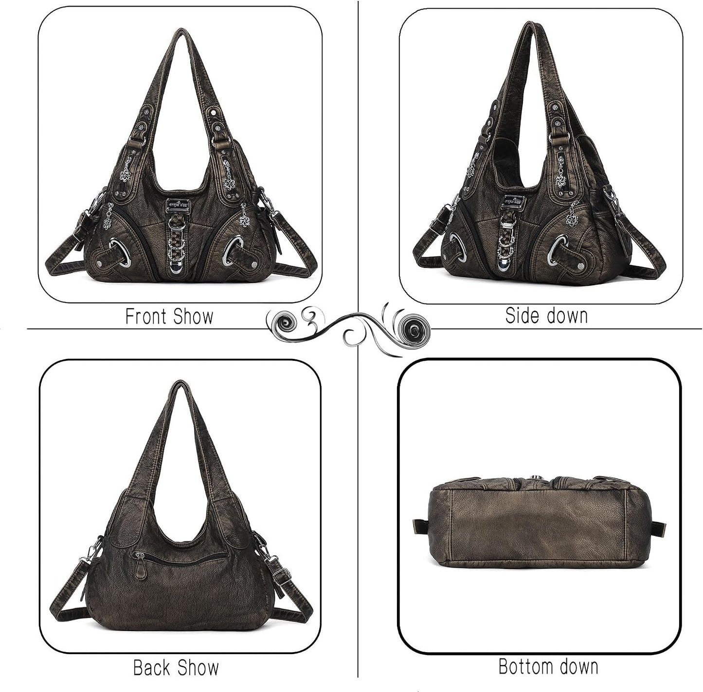 Angelkiss Women's Hobo Handbag Daily Shoulder Bag