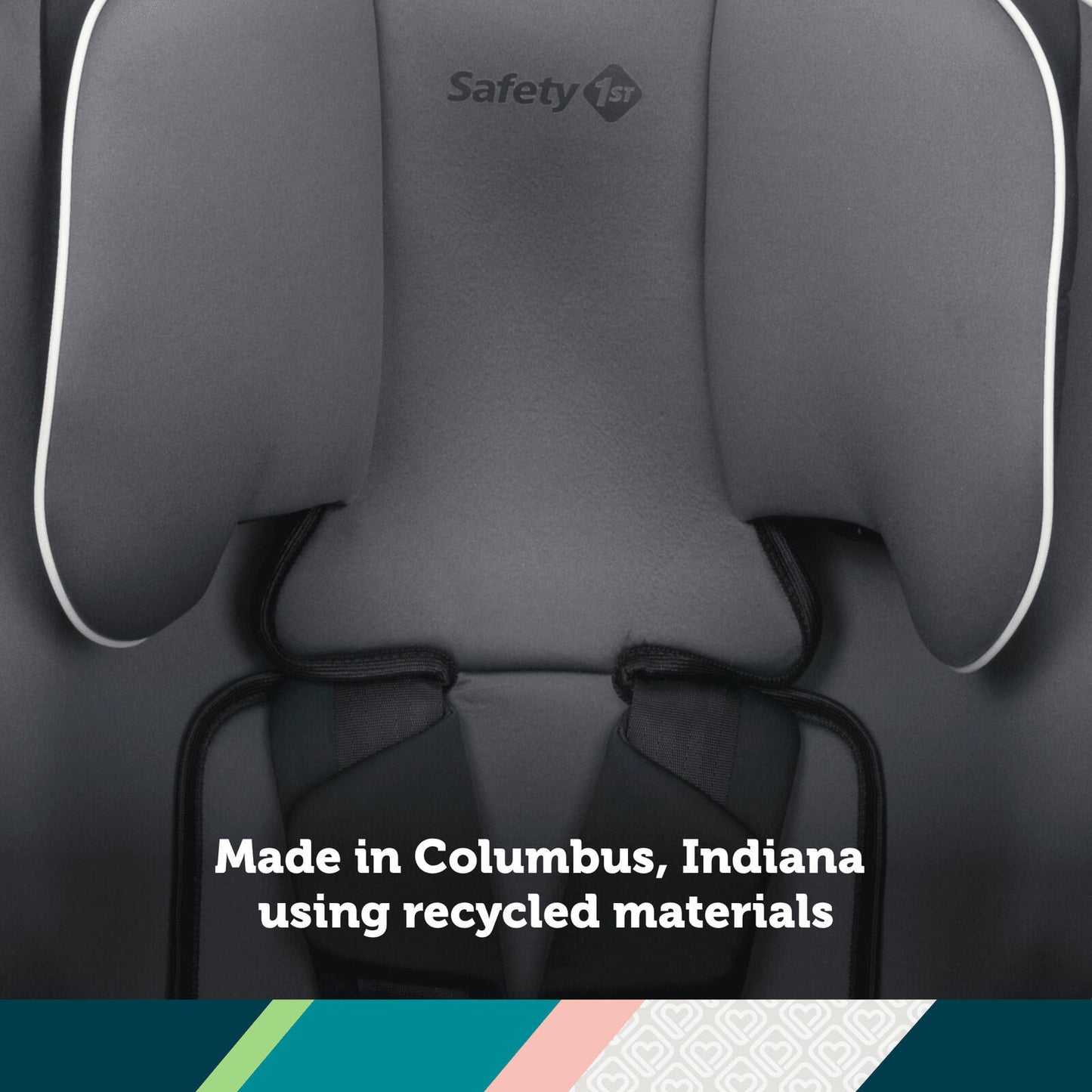 Comfort Ride 3-In-1 Convertible Booster Car Seat Cabana Rose II Toddler