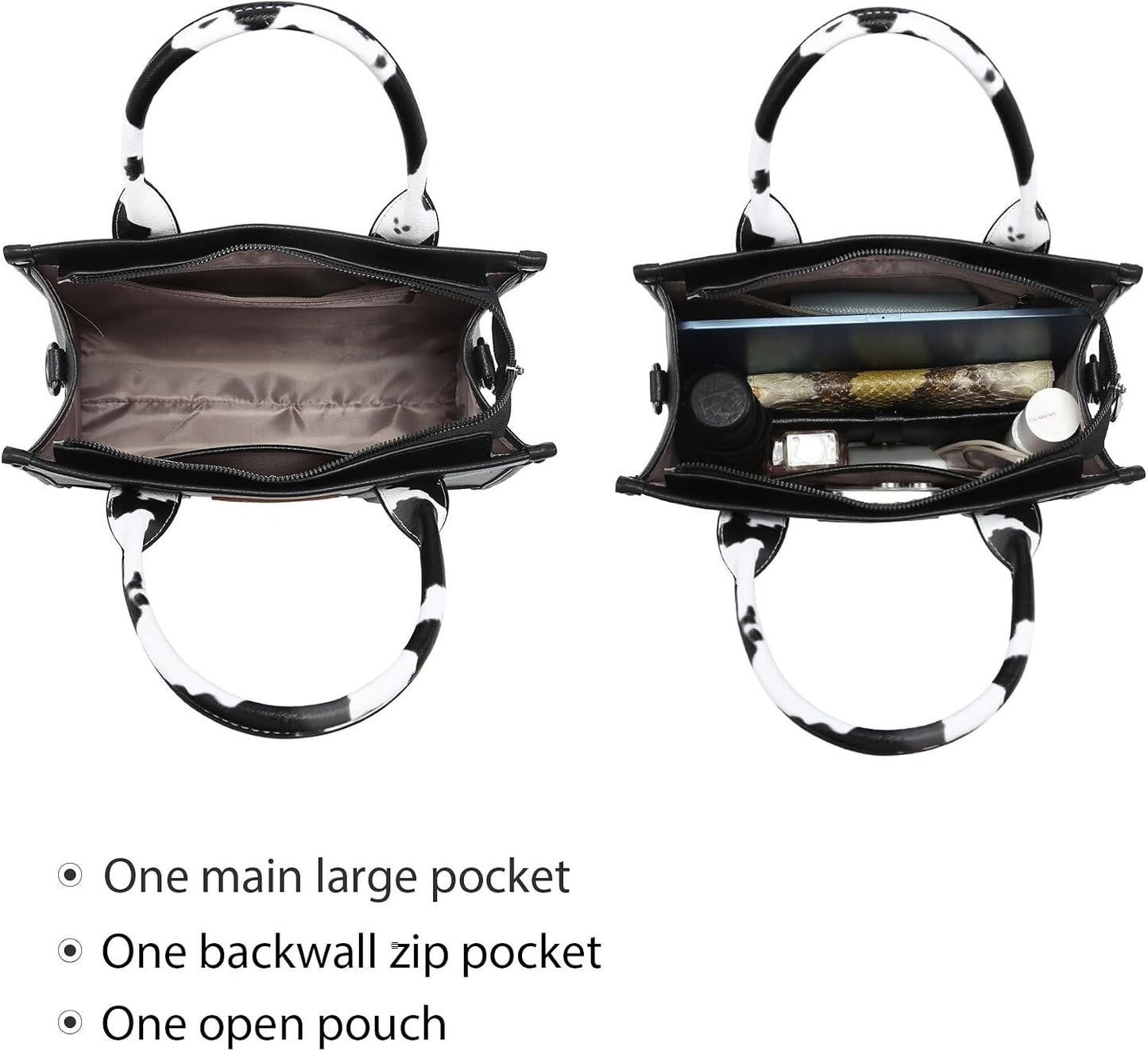 Women's Tote Bag Boho Shoulder Purse with Wristle