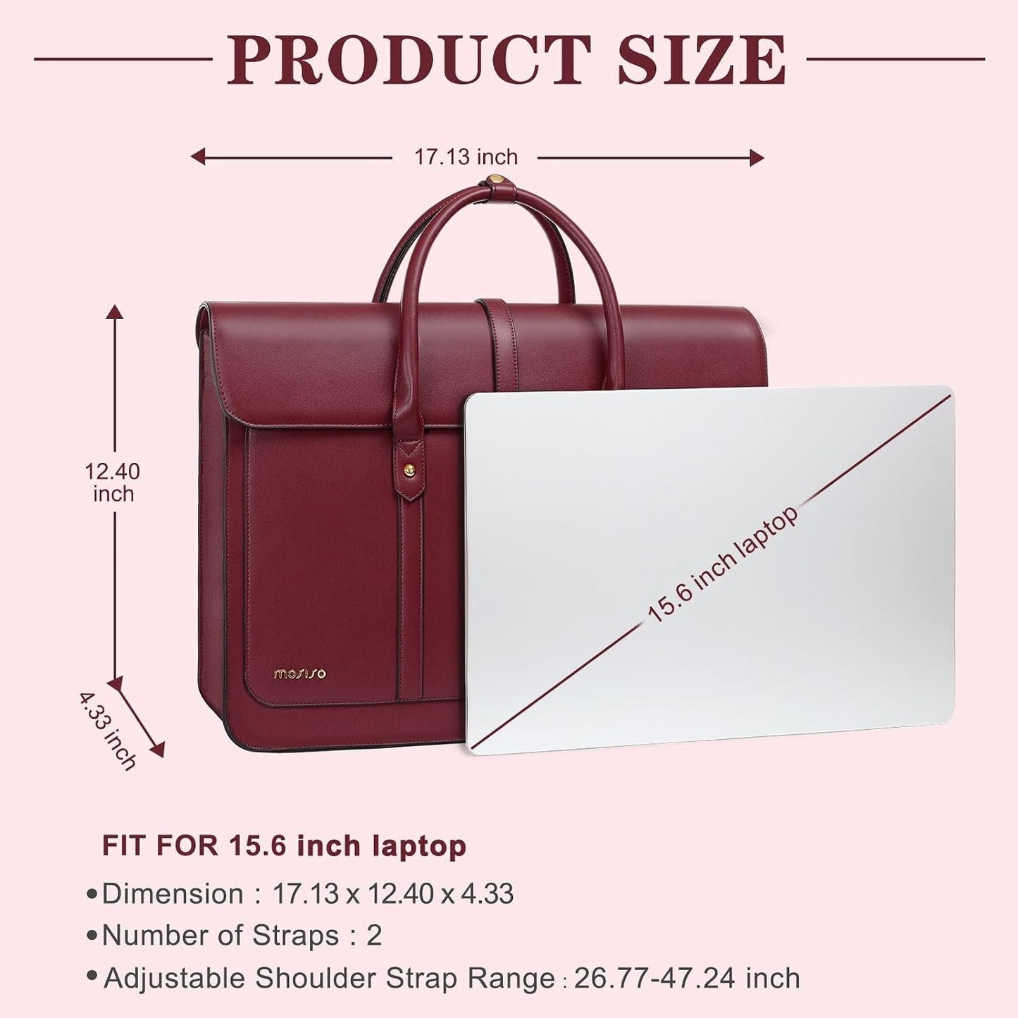 Women's PU Leather Laptop Bag Convertible Backpack Bowknot
