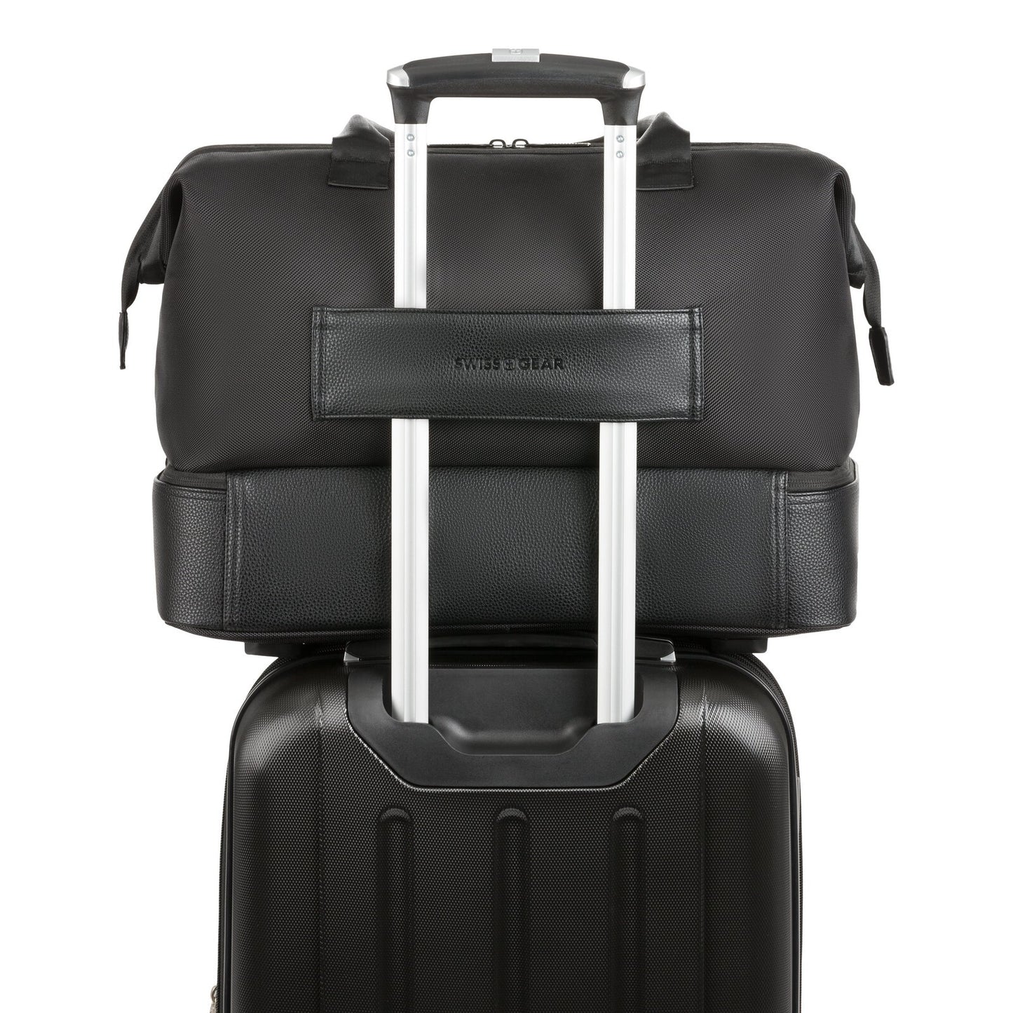 Black Weekender II Tote Bag Travel Gym Laptop Pocket
