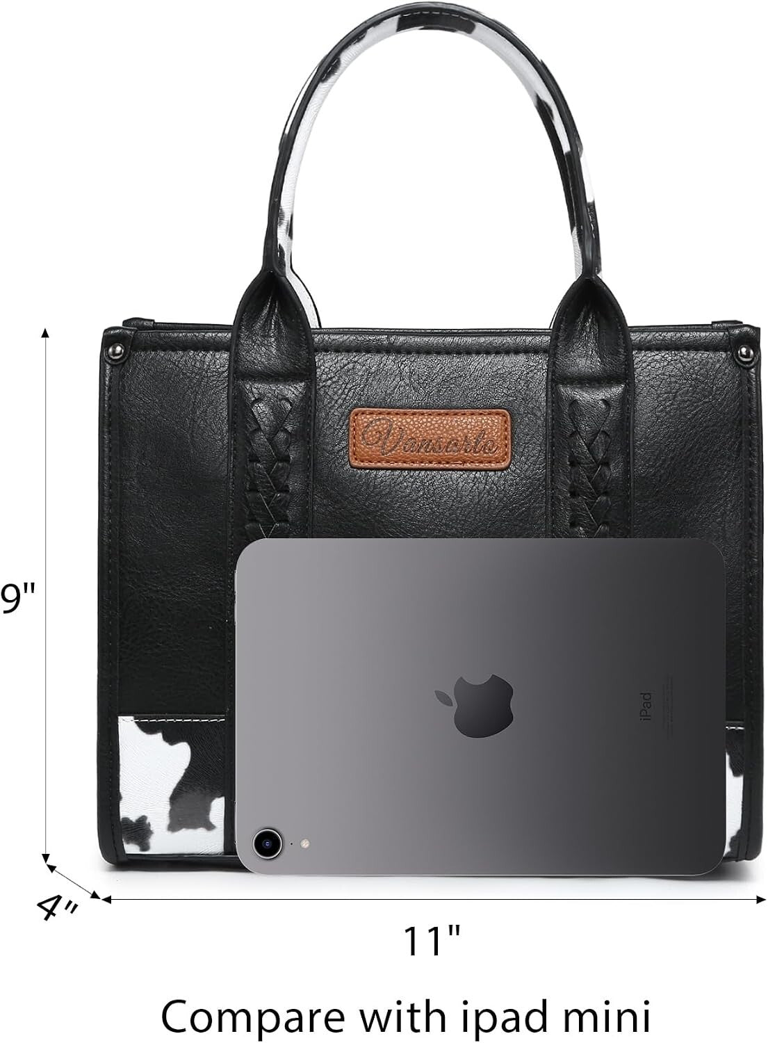 Women's Tote Bag Boho Shoulder Purse with Wristle