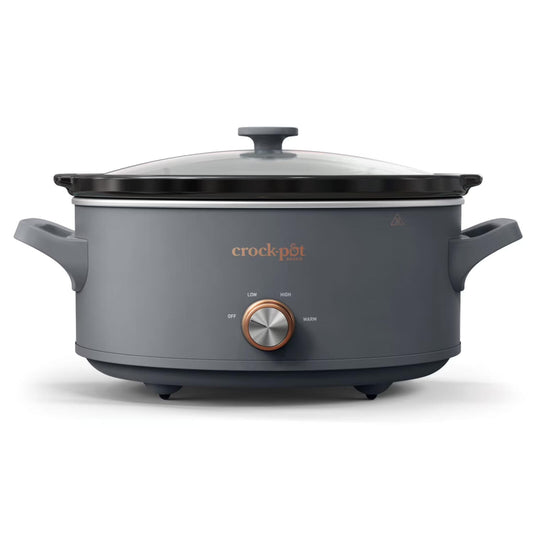 Manual 7-Quart Slow Cooker, Mussel Grey
