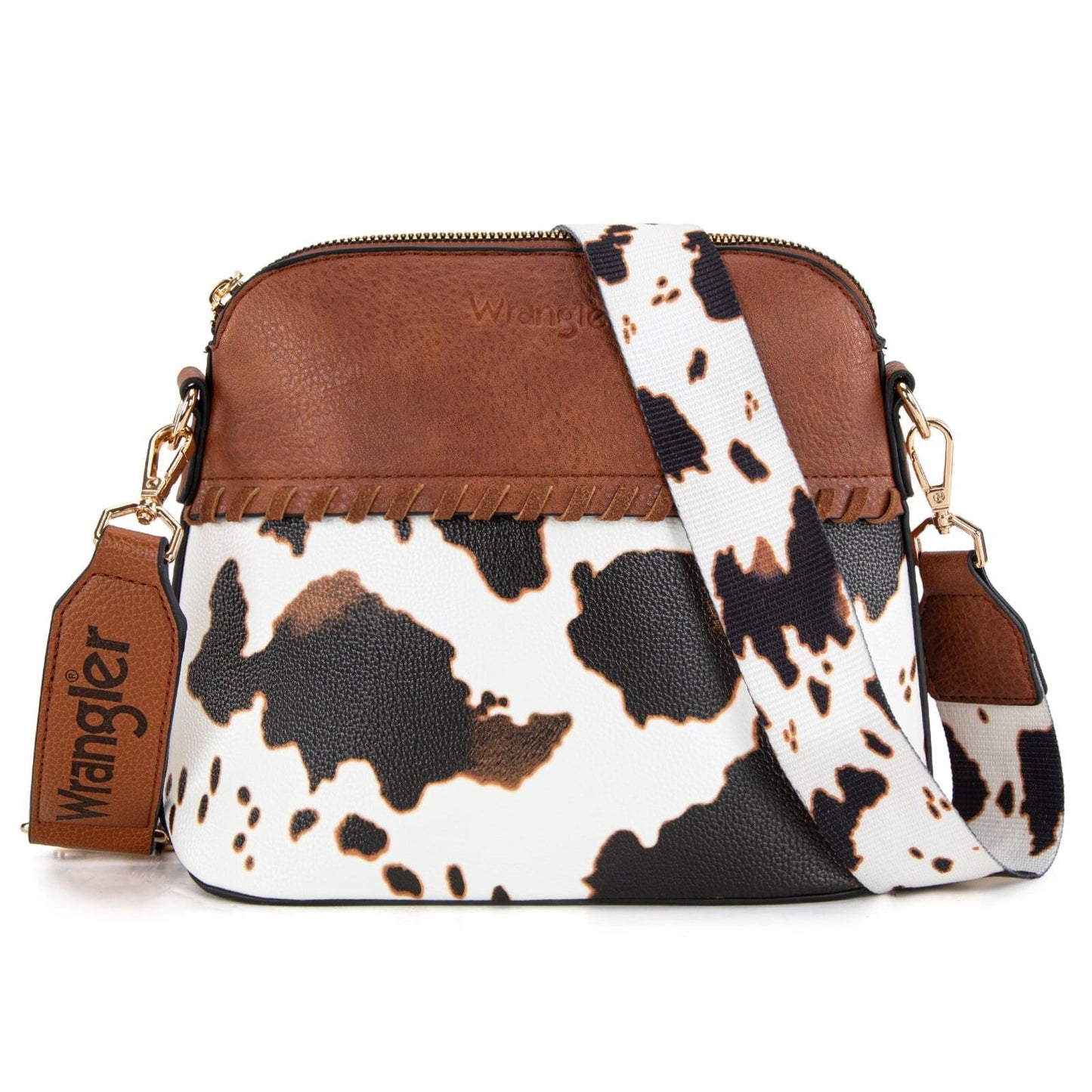 Wrangler 3Pcs Handbags Set Tote Bag & Medium Crossbody Purse & Wallet, Cow-Brown