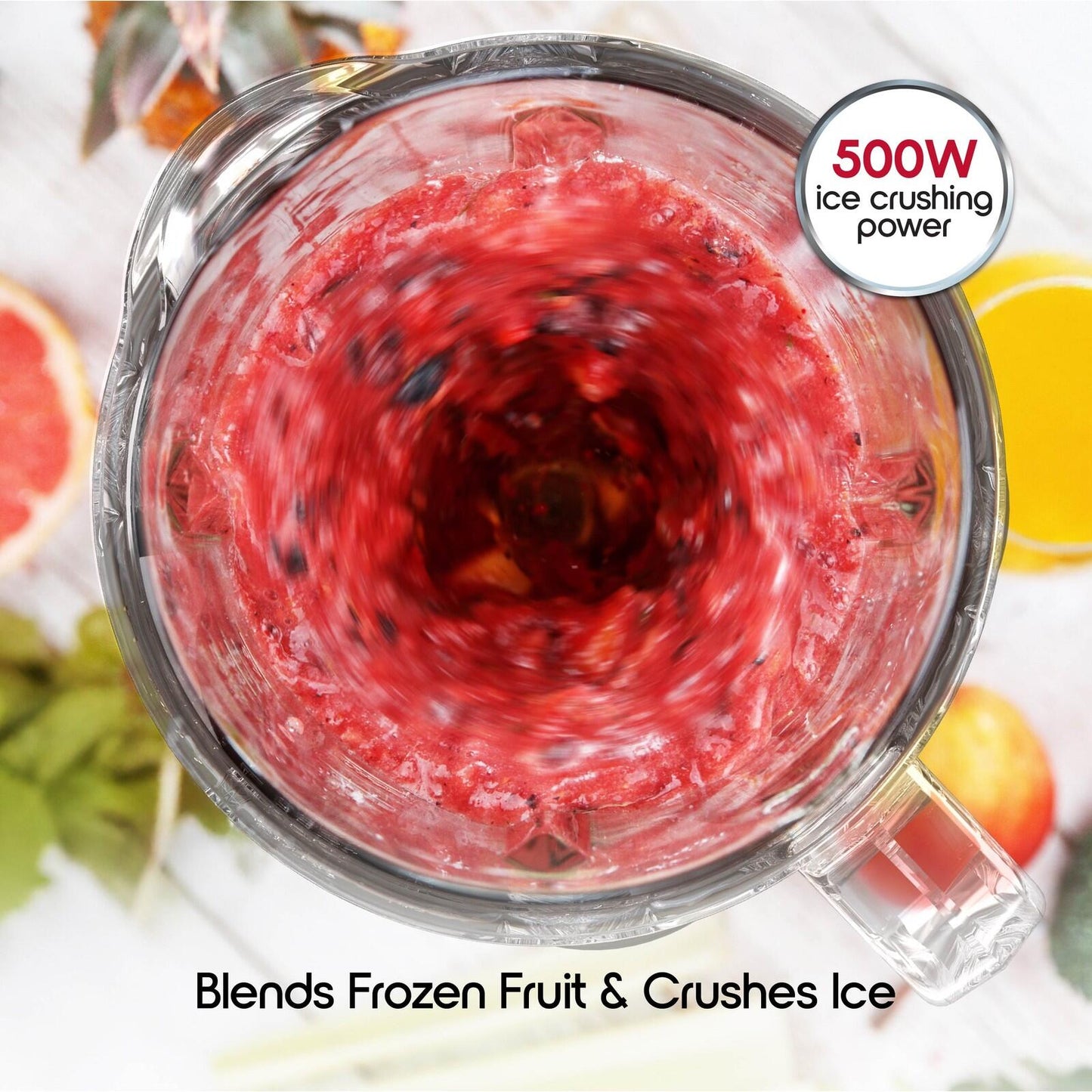 500W Touchscreen Smoothie Blender 50oz Ice Crushing Countertop