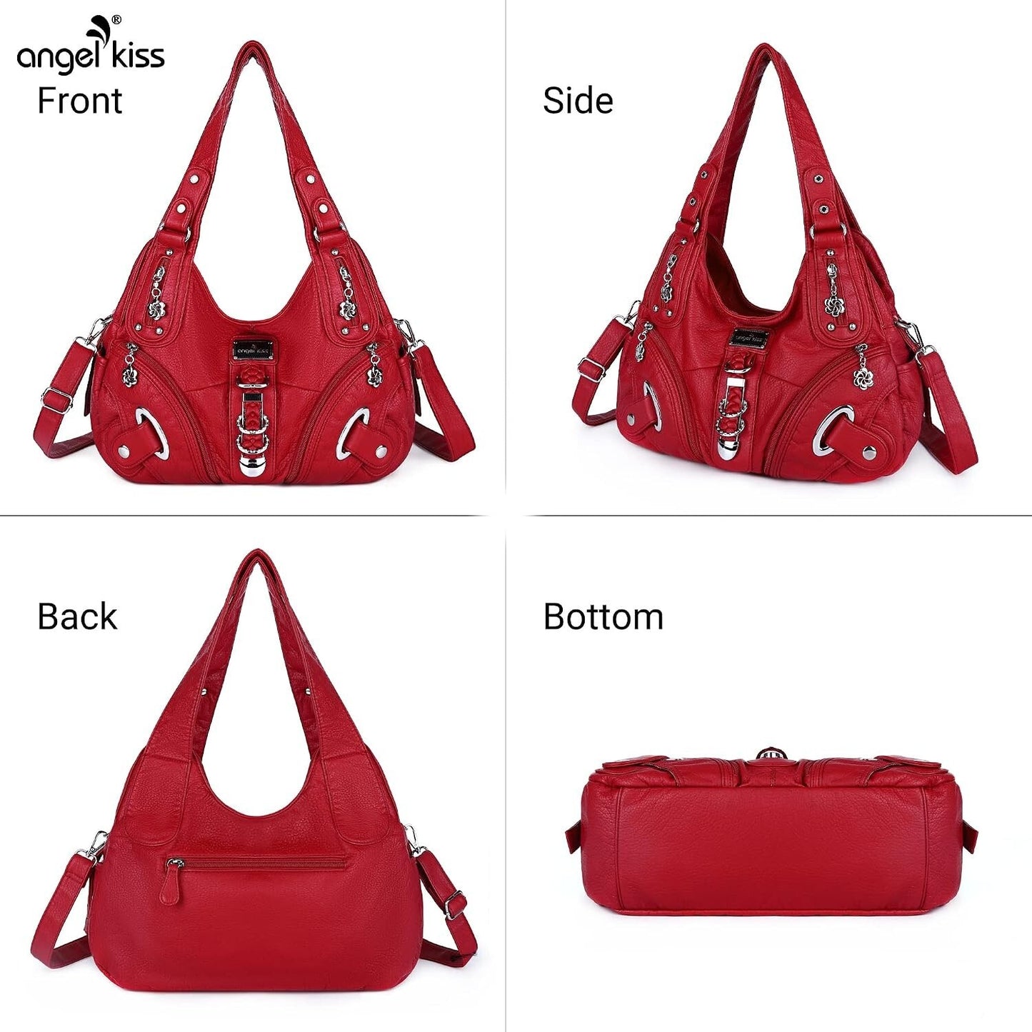 Angelkiss Women's Hobo Purse Handbag Daily Shoulder Bag