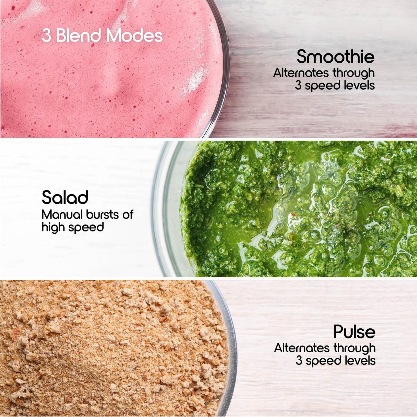 500W Touchscreen Smoothie Blender 50oz Ice Crushing Countertop