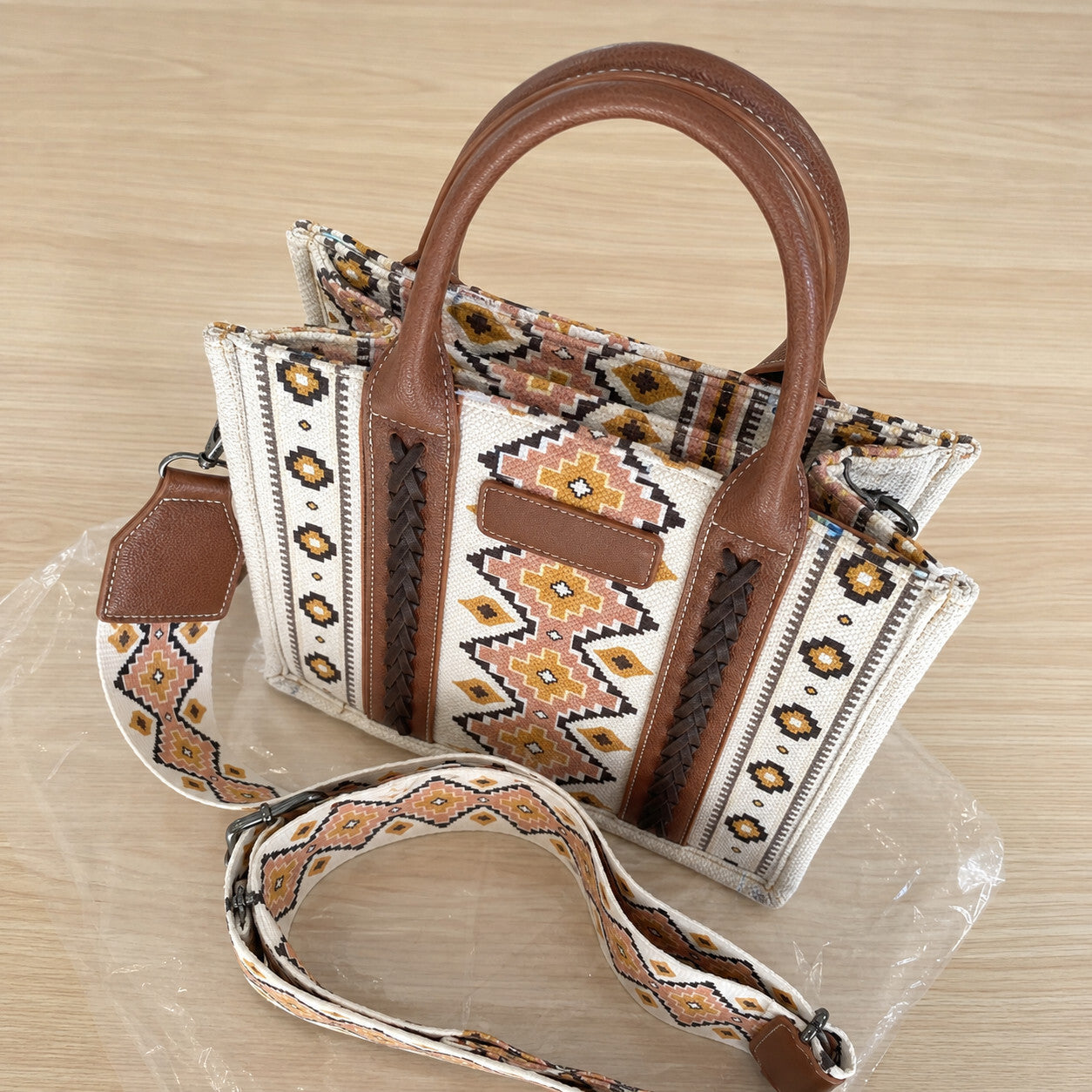 Aztec Tote Bag for Women Boho Shoulder Purses and Handbags