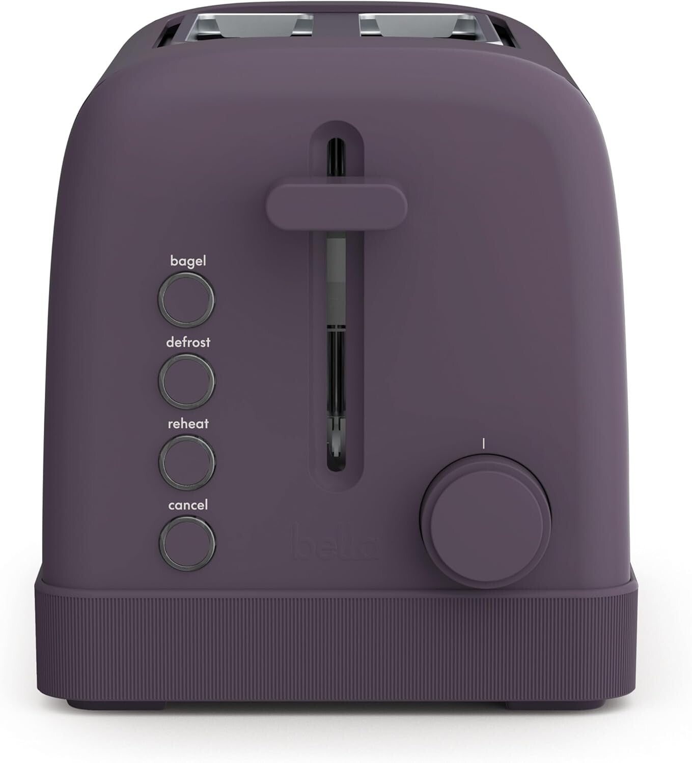 2 Slice Toaster 900W 6 Shade Bagel Crumb Tray Plum