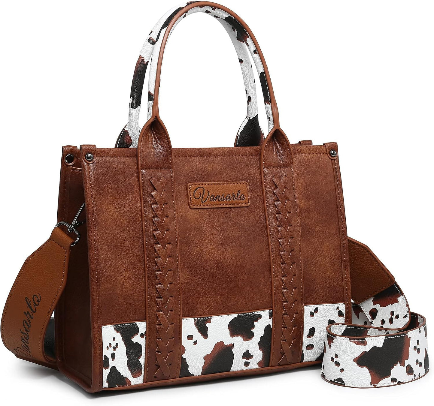 Women's Tote BagSatchel Boho Shoulder Purse with Wristlet
