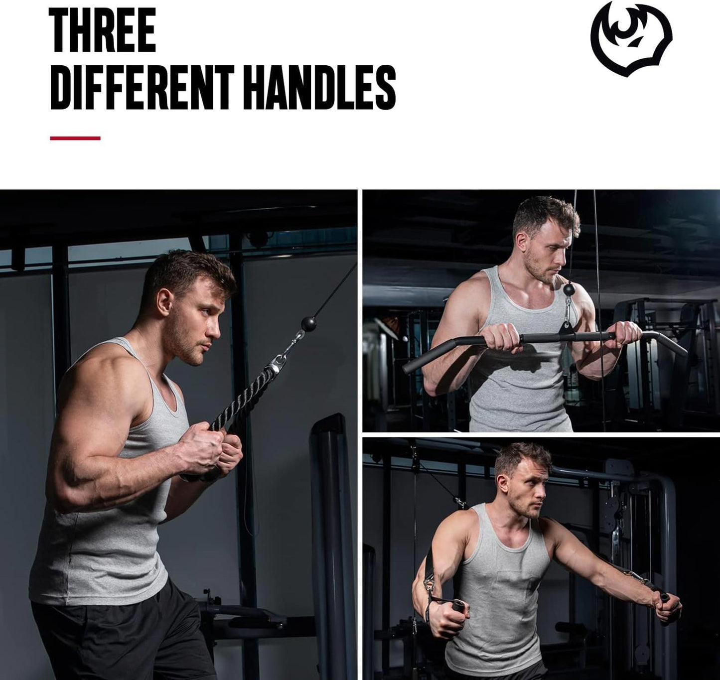 Cable Pulley System Gym LAT Pulldown Biceps Curl Home Strength Trainer