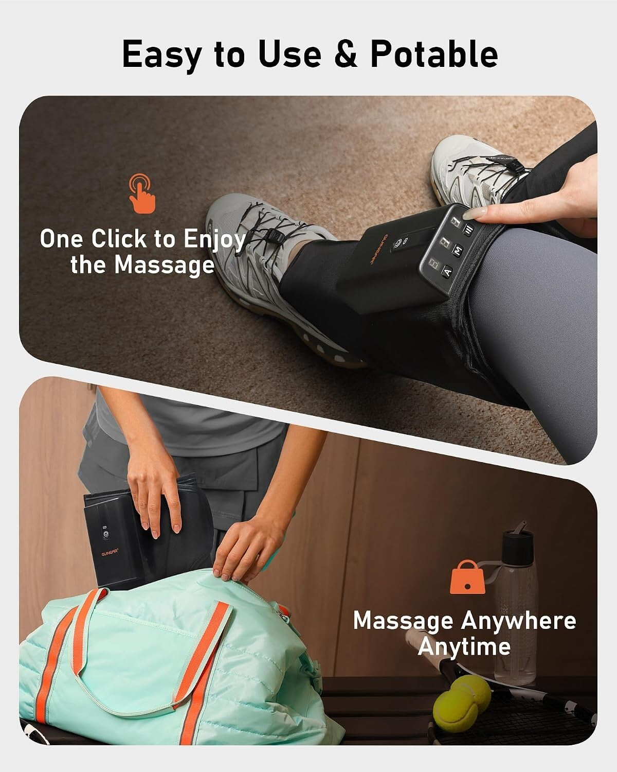 Rechargeable Air Compression Calf Massager 6 Intensities