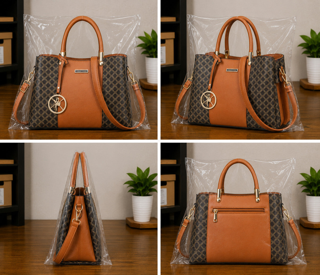 Women's Top Handle Satchel Shoulder Messenger Tote Handbag