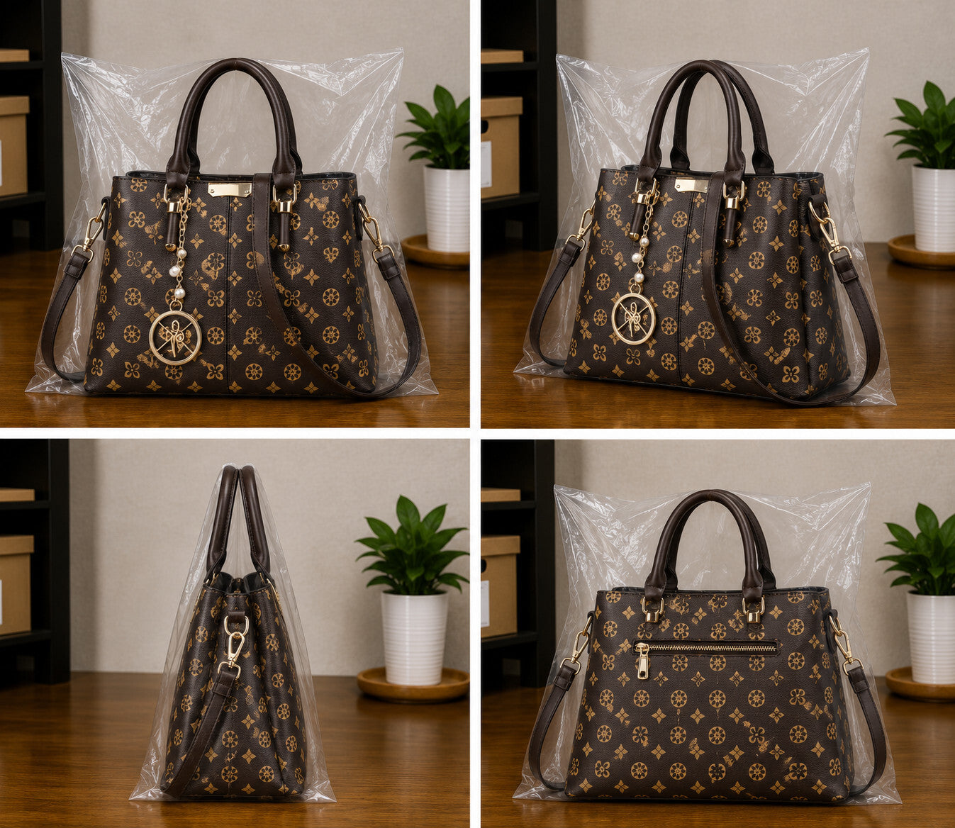 Women's Top Handle Satchel Shoulder Messenger Tote Handbag