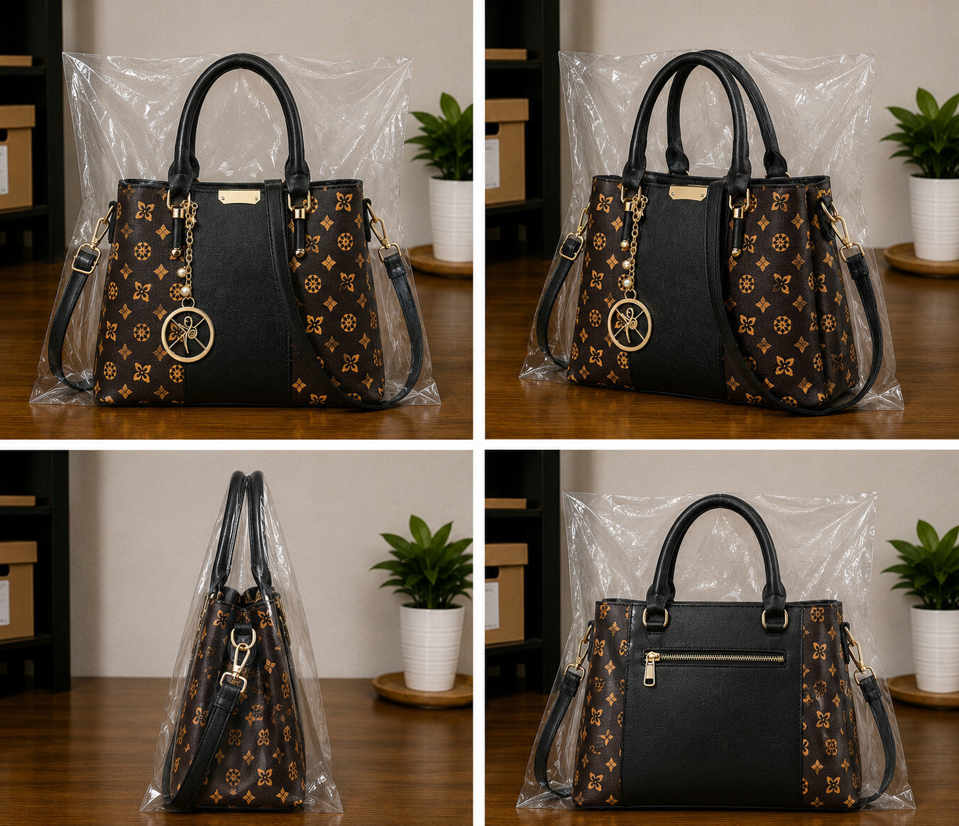 Women's Top Handle Satchel Shoulder Messenger Tote Handbag