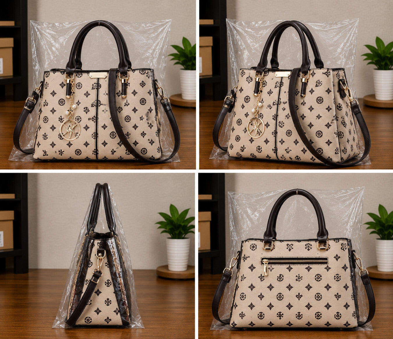 Women's Top Handle Satchel Shoulder Messenger Tote Handbag