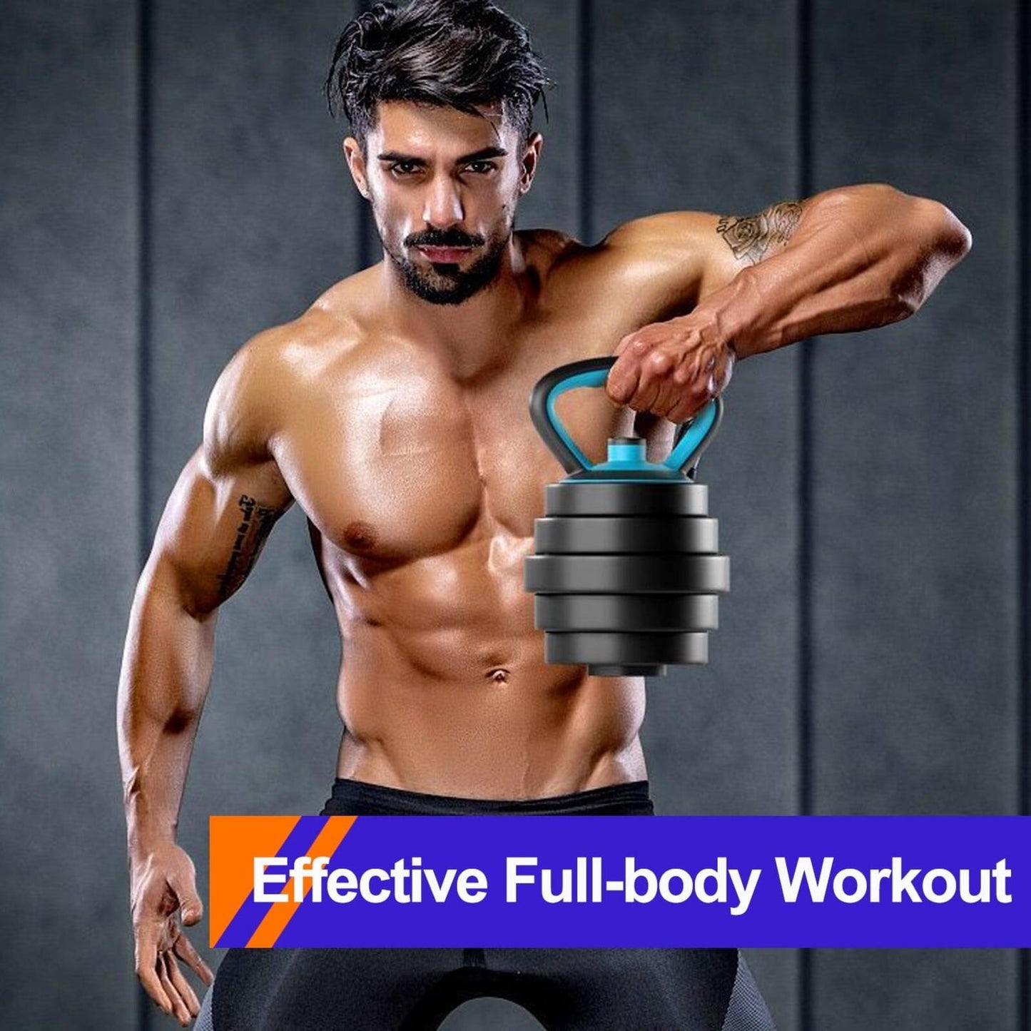 Mancuernas Ajustables, Mancuernas Portátiles 4 En 1 De 45 Lb, Kettlebells, Sopor